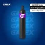 COMBO Venta Cilindro Mezcla Nitrógeno/Etileno (95% N₂/5% C₂H₄) en 6 m³ + Regulador