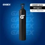 COMBO Venta Cilindro Nitrógeno 10 m³ + Regulador de Flujo