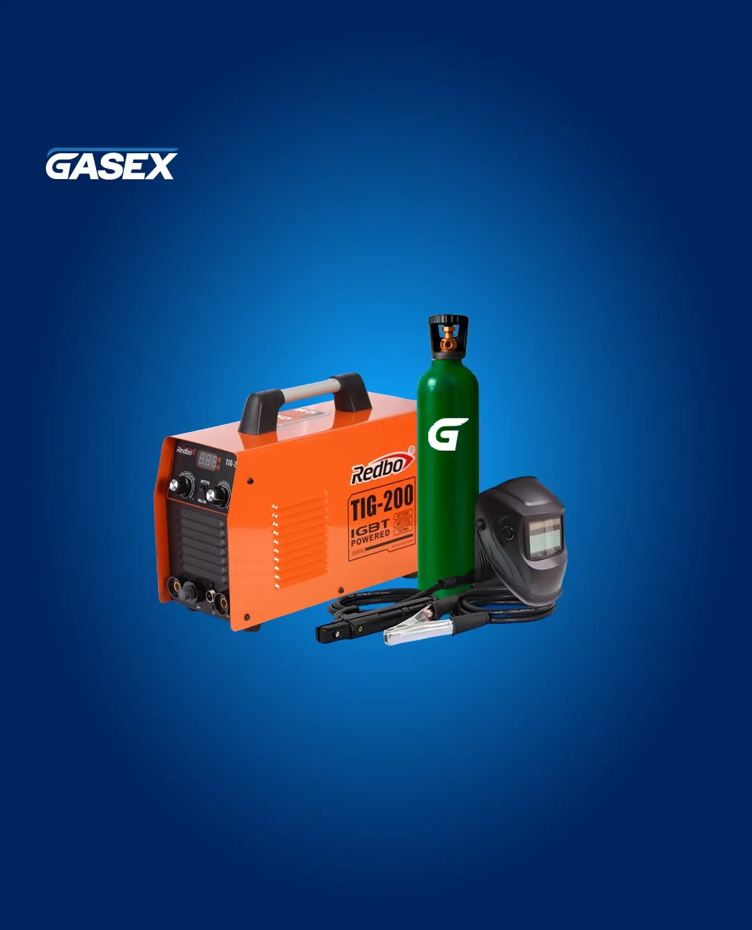 COMBO Venta Soldadora MMA/TIG Redbo – 200 + Cilindro Argón 2 m³