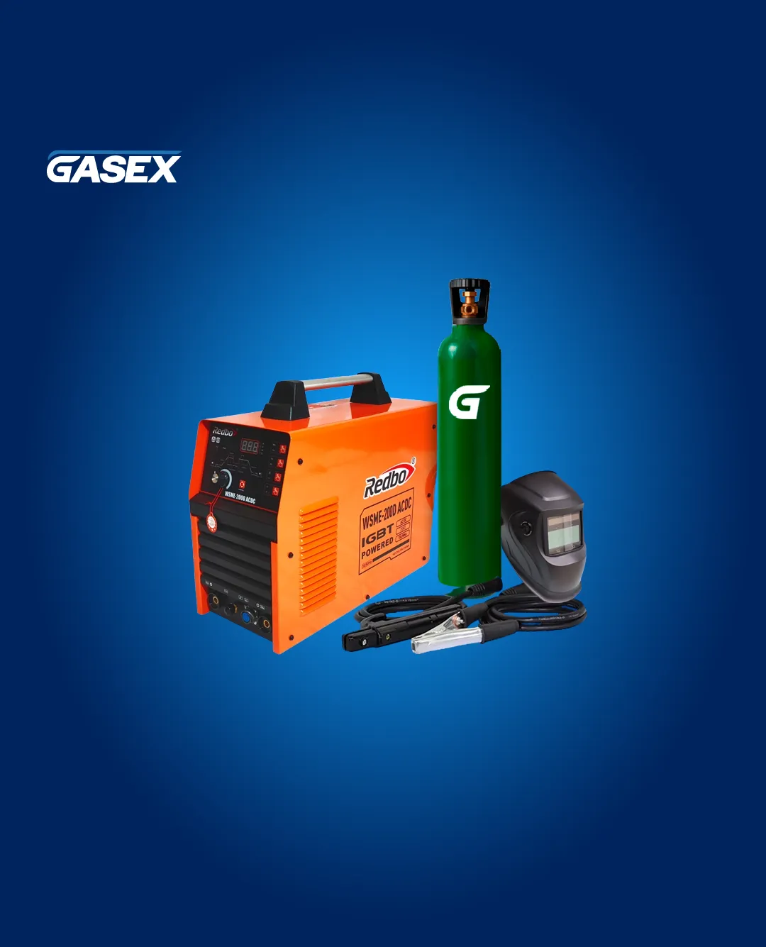 COMBO Venta Soldadora TIG WSME – 200D AC/DC + Cilindro de Argón 2 m³