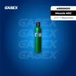 COMBO Arriendo Cilindro Mezcla MIG 2 m³+ Regulador