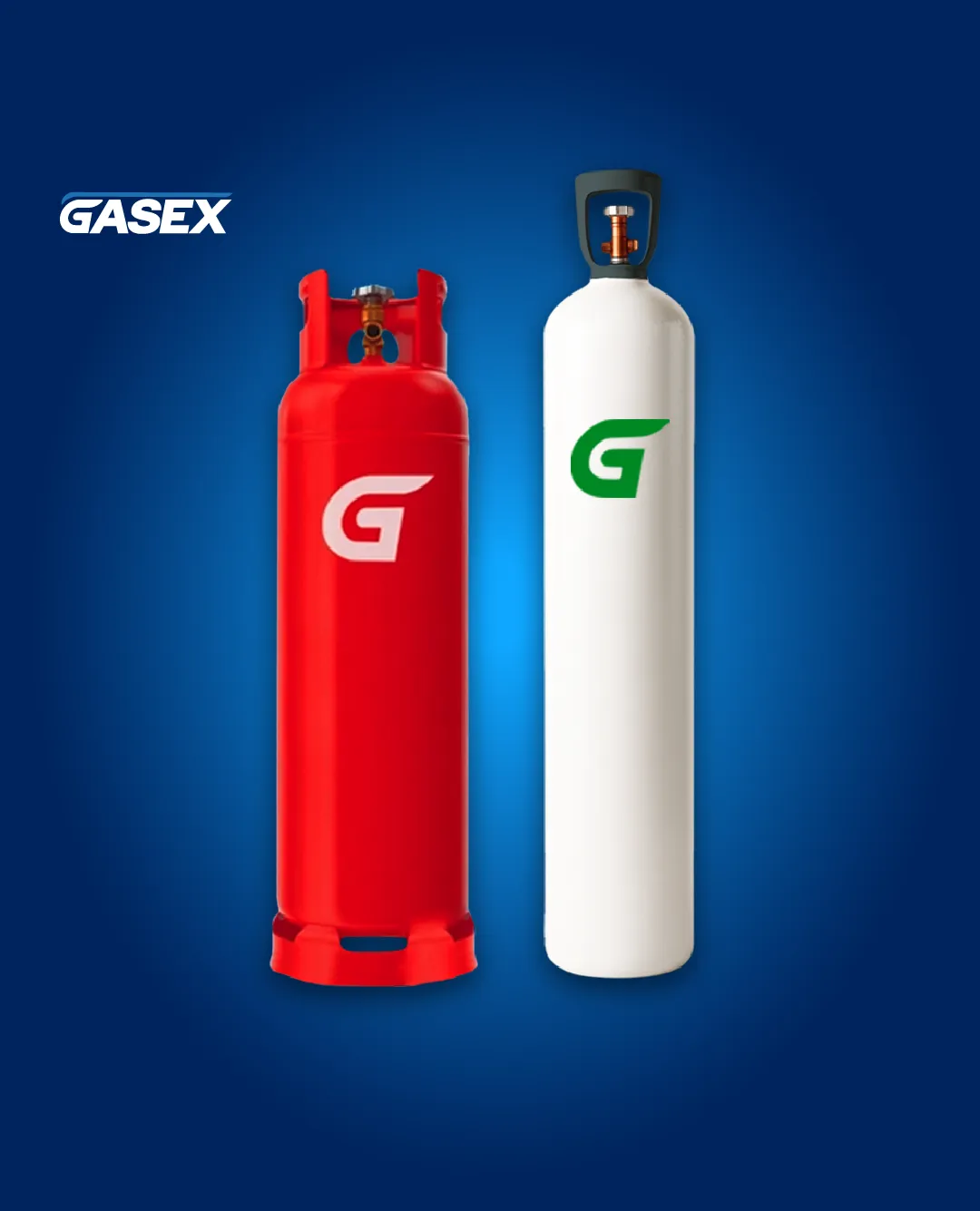 COMBO Venta Cilindro Gas Licuado 45 kg + Oxigeno 10 m³ + Reguladores
