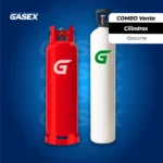 COMBO Venta Cilindro Gas Licuado 45 kg + Oxigeno 10 m³ + Reguladores