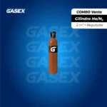 COMBO Venta Cilindro Mezcla He/N2 en 2 m³ para Funerales + Regulador