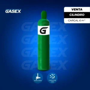 Cilindro de Gas Cargal 6 m³ + Regulador