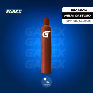 Recarga Helio gaseoso 6m3 600 Globos