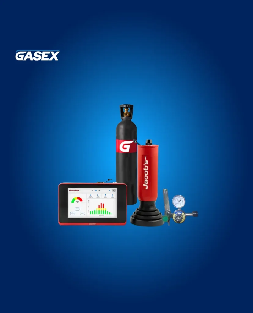 COMBO Venta Detector de Fugas JACOB’S + Gas Trazador 1 m³ + Regulador