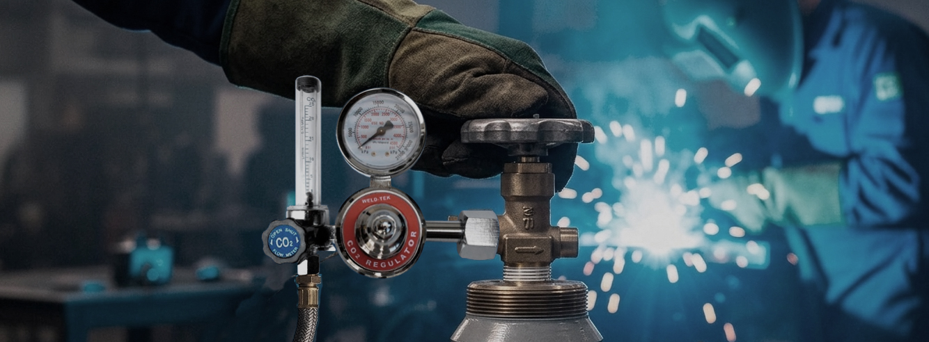 Regulador con Flujómetro para CO₂