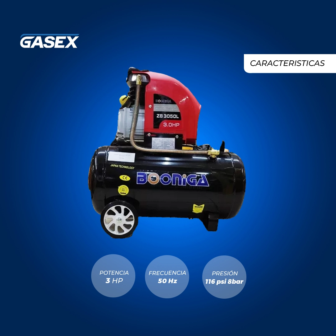 VENTA Compresor de Aire Booniga – 50L 3 HP