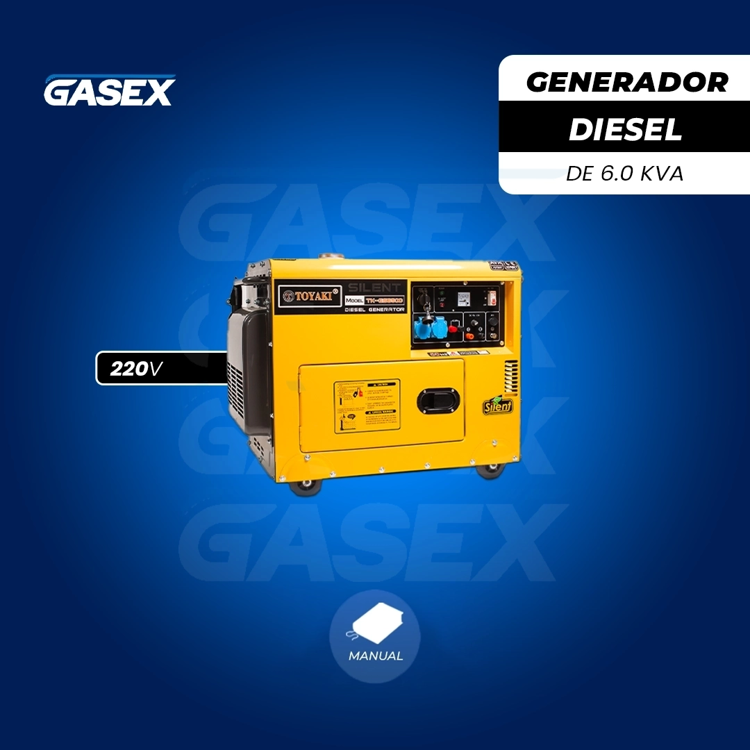 VENTA Generador Eléctrico Diésel Toyaki de 6.0 kVA