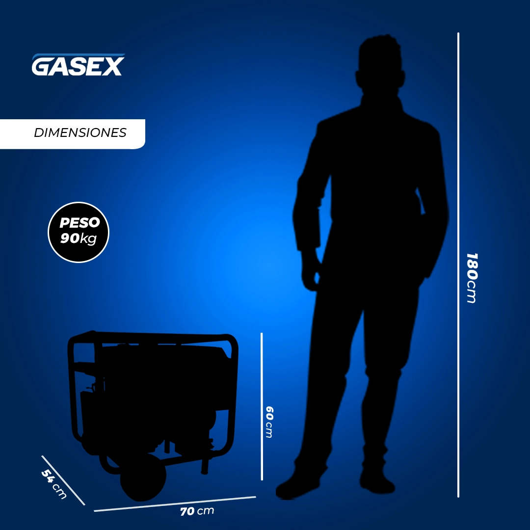 VENTA Generador Gasolina Redbo – CL-6000 Partida Eléctrica