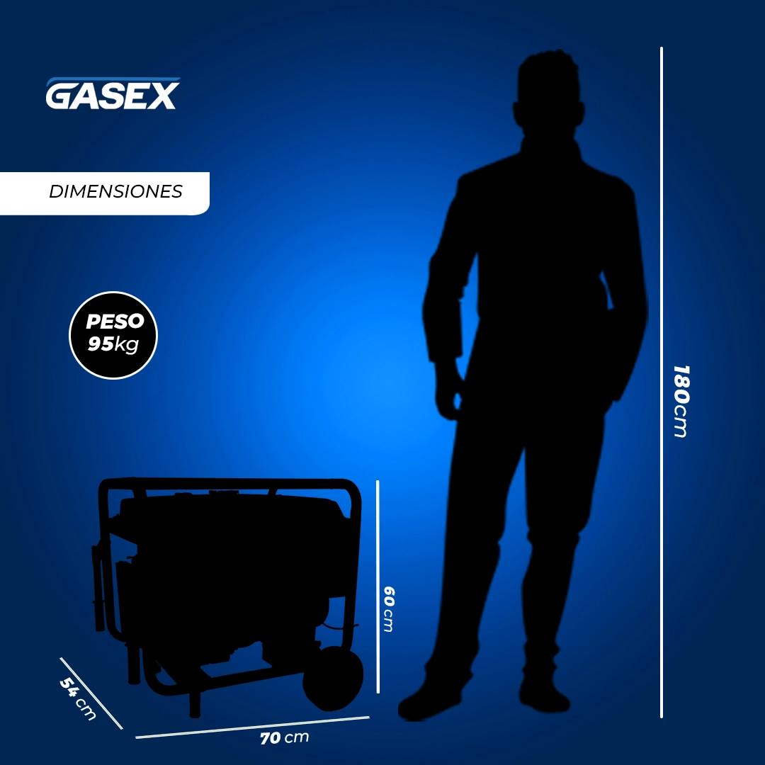 VENTA Generador Gasolina Redbo – CL-7000 Partida Eléctrica