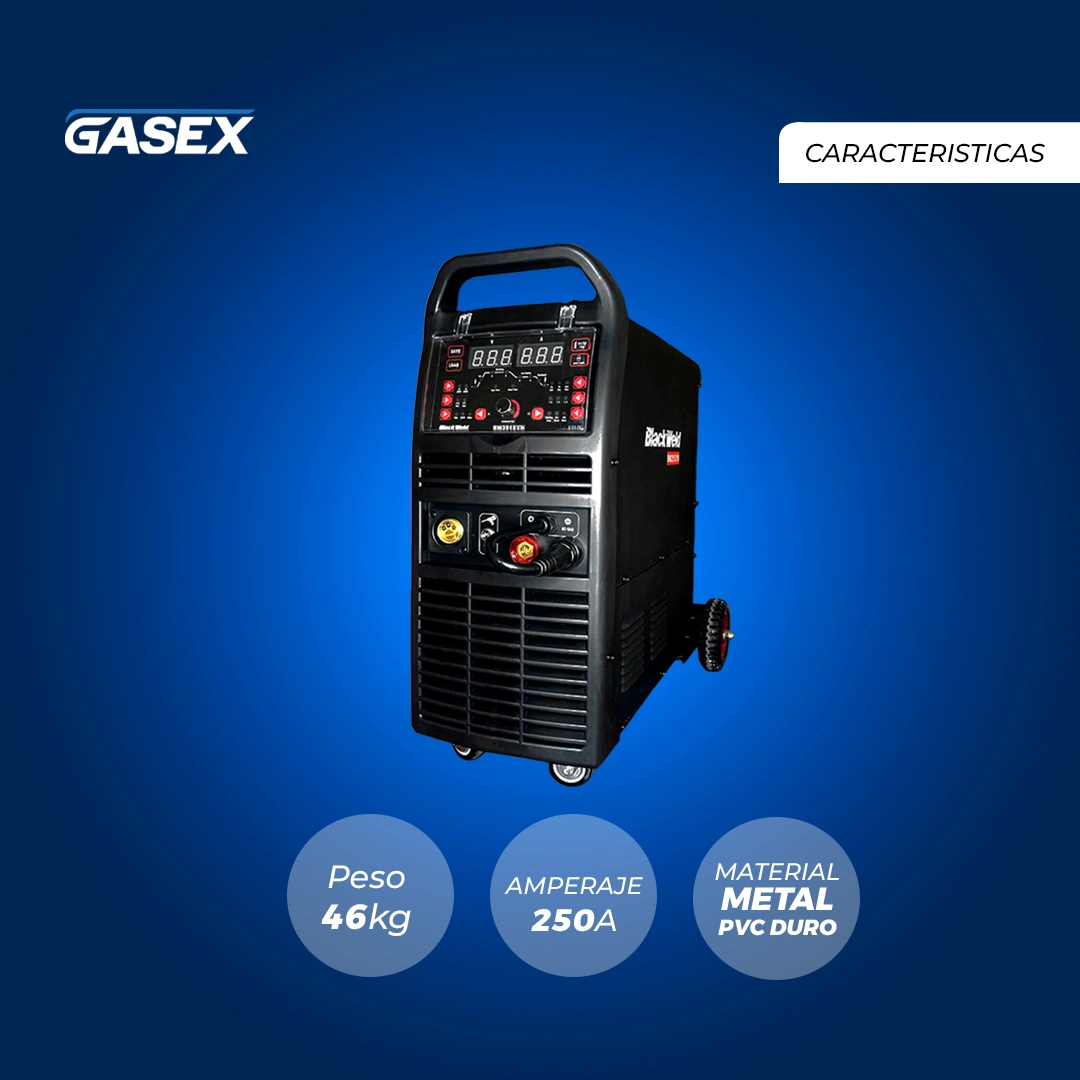 Máquina soldadora Multiproceso 250 MIG/MMA Blackweld