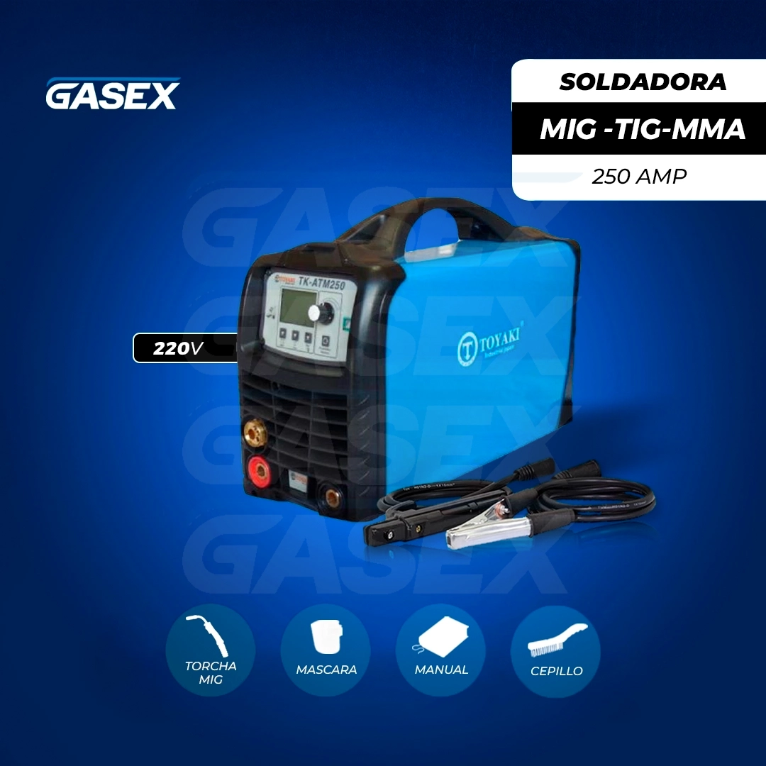 VENTA Soldadora MIG 5KG 3 en 1 ATM Toyaki – 250