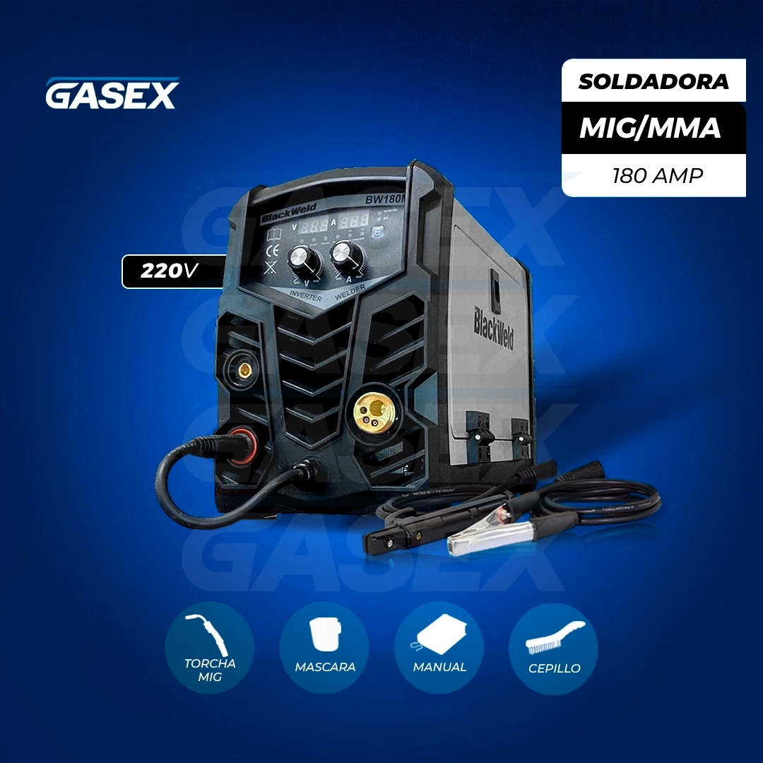 VENTA Soldadora Inverter MIG/MMA Blackweld – 180A