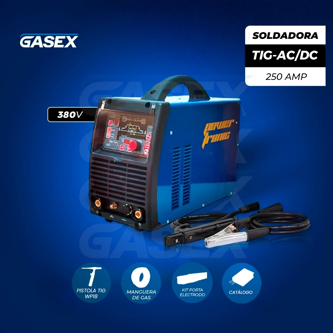 VENTA Soldadora TIG AC/DC HF/MMA PowerTronic – 250A 380V