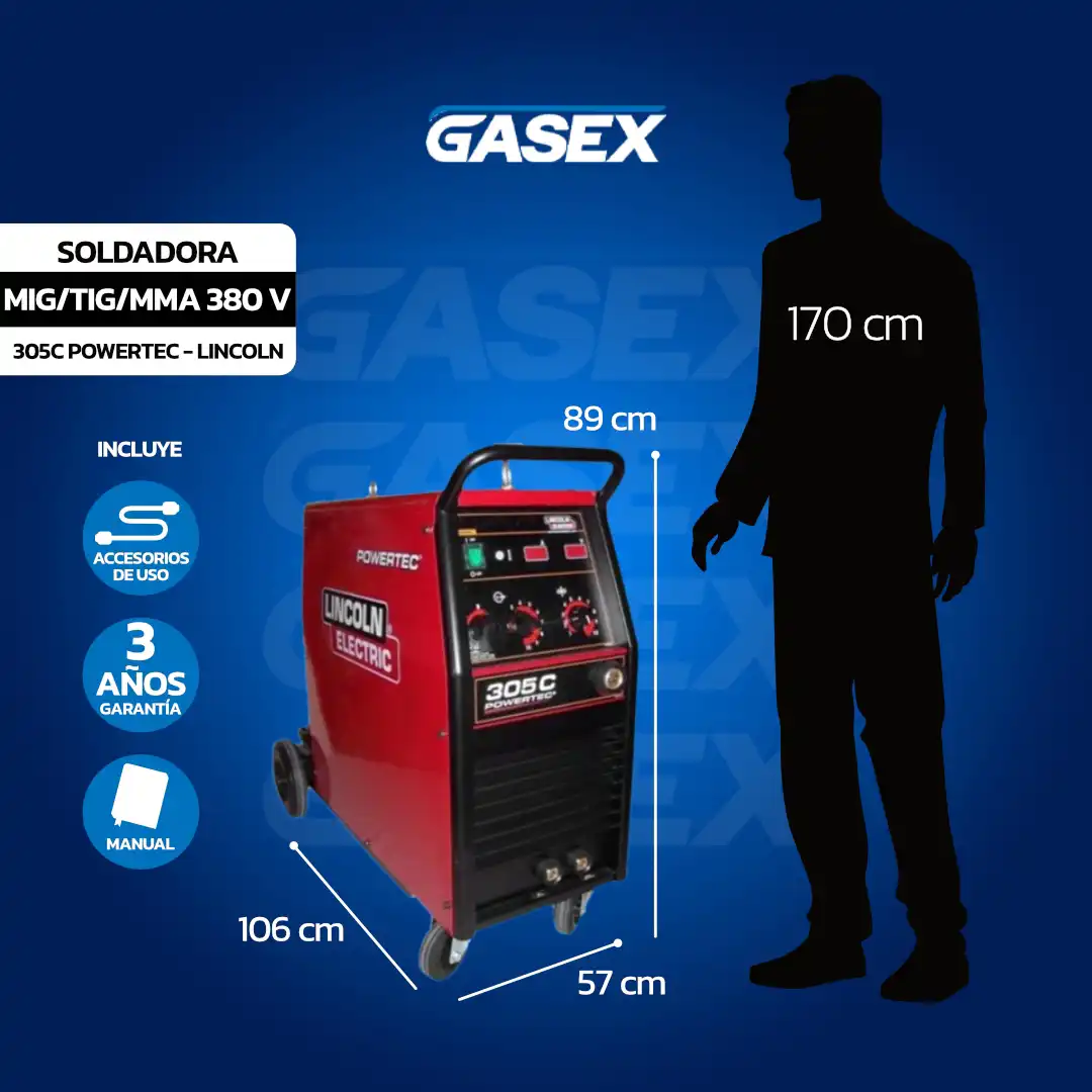 VENTA Soldadora MIG Lincoln – Powertec 305C