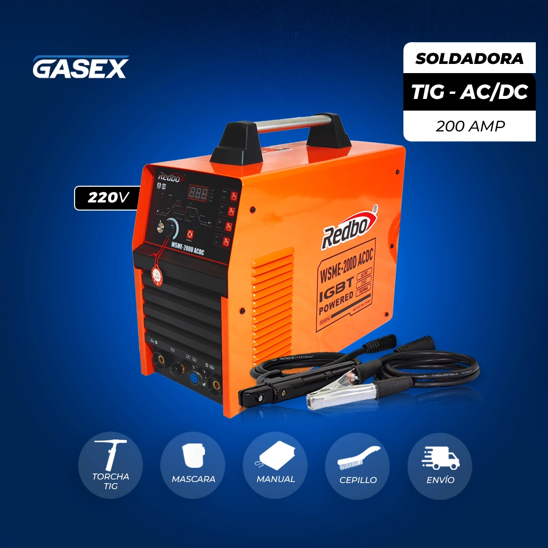 VENTA Soldadora TIG AC/DC WSME Redbo – 200D