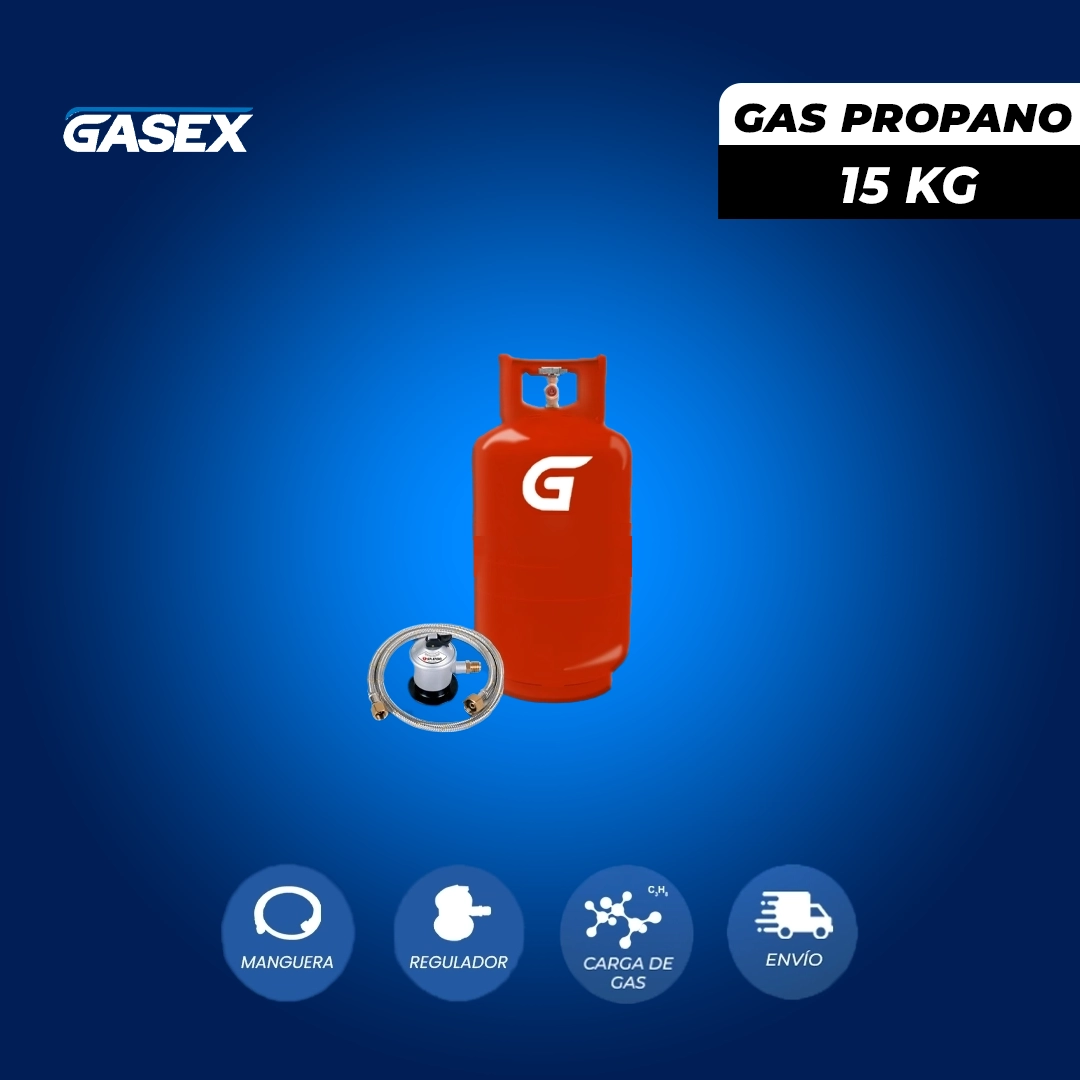COMBO Venta Cilindro Propano 15 kg + Regulador
