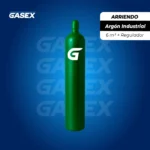 COMBO Arriendo Cilindro Argón Industrial 6 m³+ Regulador