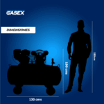 VENTA Compresor Autónomo Luft – 200L 6,5HP