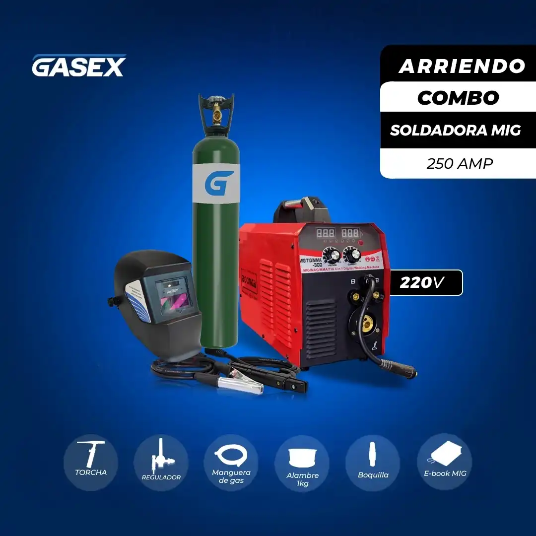 COMBO Arriendo Soldadora MIG/MMA Booniga 300