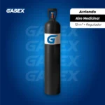 COMBO Arriendo Cilindro Aire Medicinal 10 m³ + Regulador de Flujo