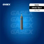 VENTA Cilindro de CO₂ Tipo E 3 kg Válvula CGA-320