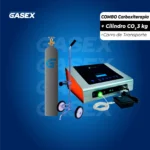 COMBO Venta Equipo Carboxiterapia + Cilindro de CO₂ 3 kg + Carro de Transporte