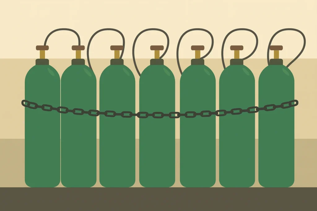 Tamaños de cilindros de gas