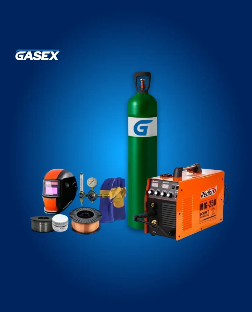 COMBO Venta Soldadora MIG Redbo 250A + Cilindro de Mezcla 10 m³
