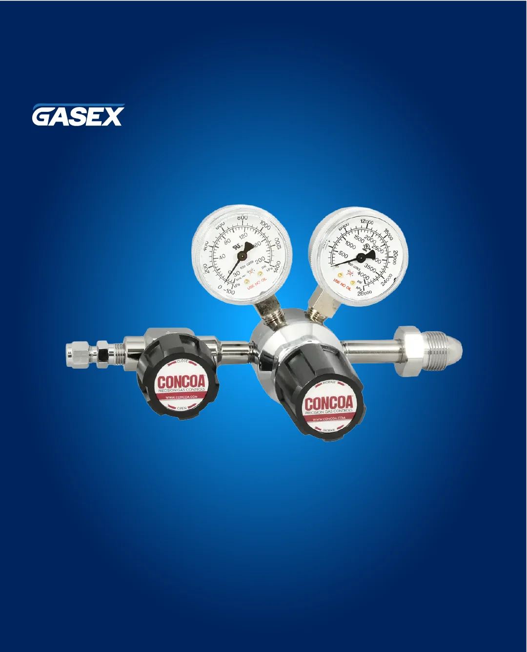 VENTA Regulador CONCOA Serie 302 para H2 AP 100 PSI con VD 3023392-01-350