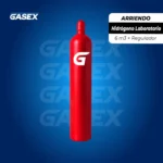 COMBO ARRIENDO Cilindro de Hidrógeno Laboratorio 6 m3 + Regulador